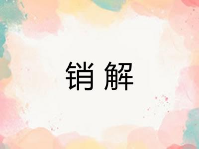 销解