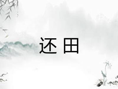 还田