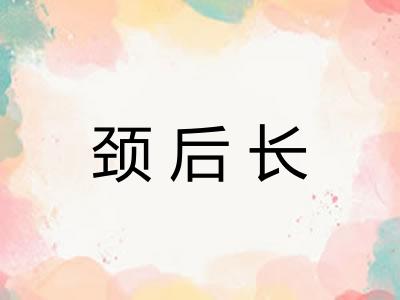 颈后长 颈后长