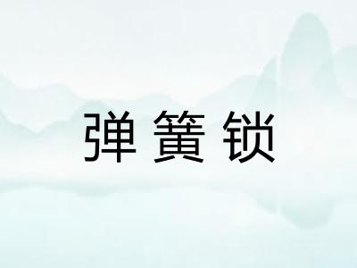 弹簧锁