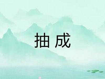 抽成 抽成