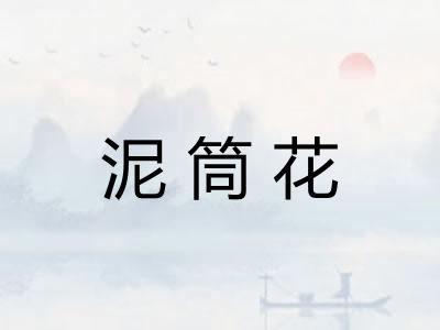 泥筒花