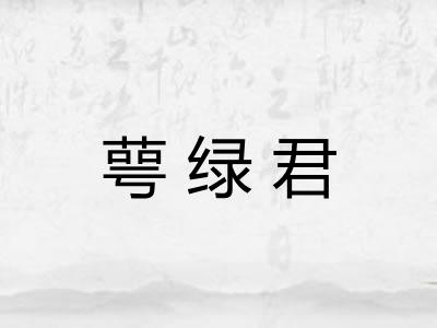 萼绿君 萼绿君