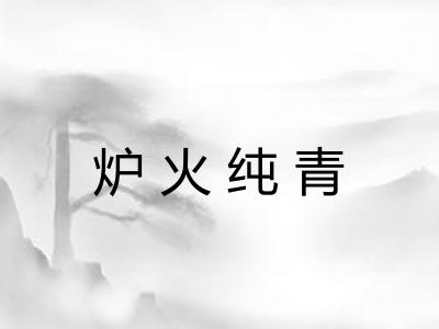 炉火纯青