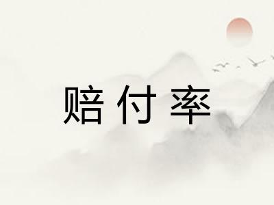 赔付率