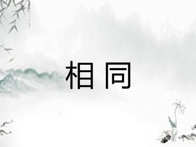 相同